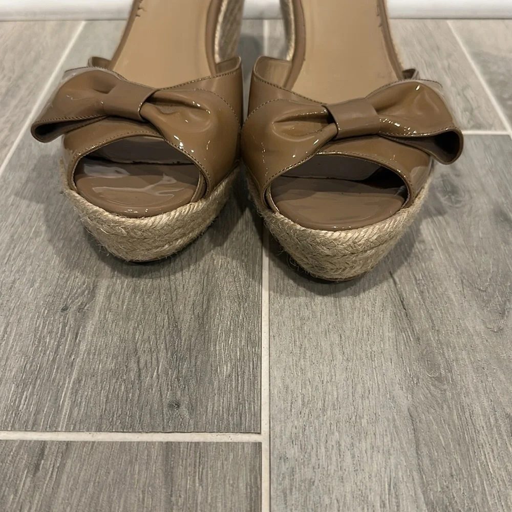 Valentino Garavani Patent Leather Espadrilles Size 41 US 9.5